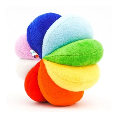 B4BRAIN Colorful Rainbow Soft Ball for Babies
