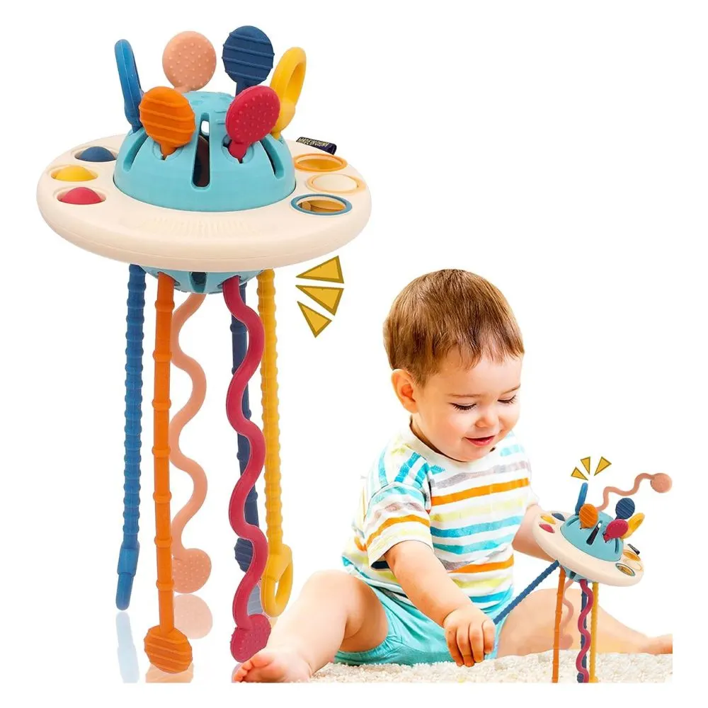Kidology Pull String Teething Toy for Baby Girls & Boys