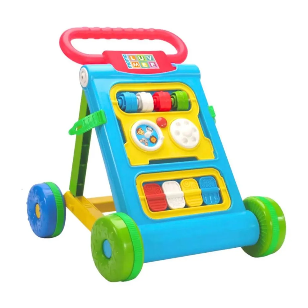 Mama Luv Foldable Musical with Learning Push Walker for Baby